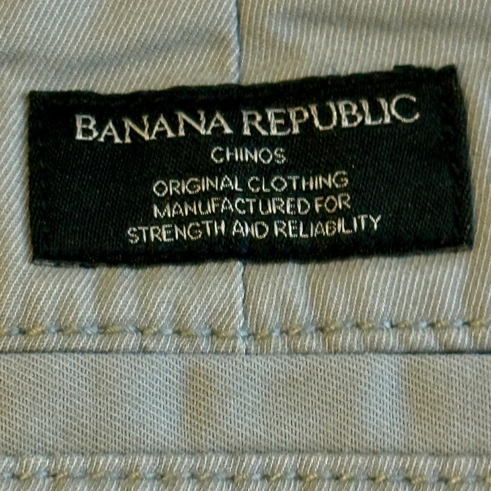 Banana Republic Men’s Lived-In Chino Athletic Fit Pants Gray Size 32